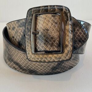 VERA WANG WOMENS SNAKESKIN PATTERN BELT FOR OFFICE DRESS BUSINESS SIZE SMALL